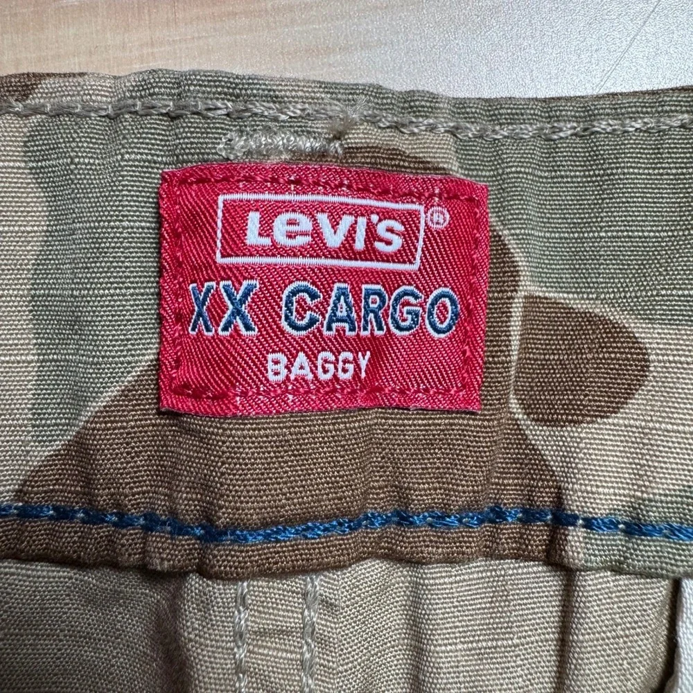 Levis XX Cargo Pants Mens 31x30 BAGGY Camo Ripstop‎